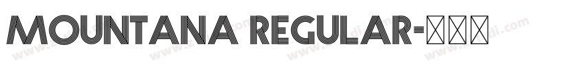 Mountana Regular字体转换